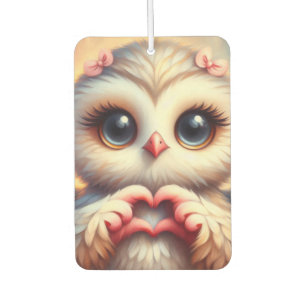 Beautiful Love Heart Owl Air Freshener