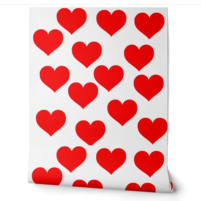 Beautiful Love red heart wallpaper  (Unrolling)