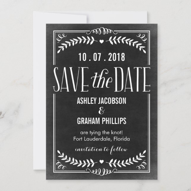 Beautiful Love Save The Date Card (Front)