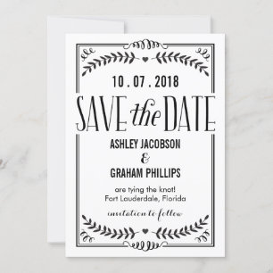 Beautiful Love Save The Date Card