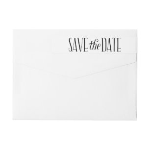 Beautiful Love Save The Date Wraparound Label