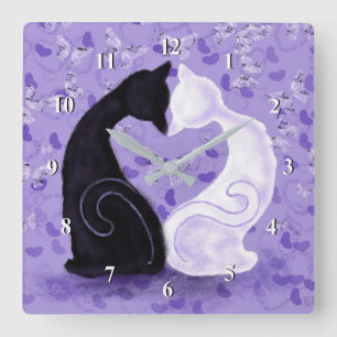 Beautiful Love Square Wall Clock