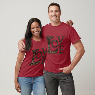 Beautiful LOVE WordArt - Spread Love & Compassion T-Shirt