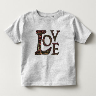 Beautiful LOVE WordArt - Spread Love & Compassion Toddler T-shirt