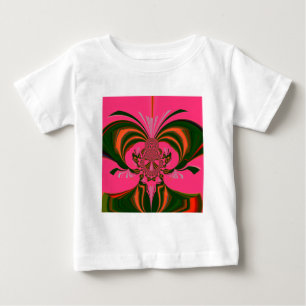 Beautiful Lovely African Hot Pink Red Golden Green Baby T-Shirt