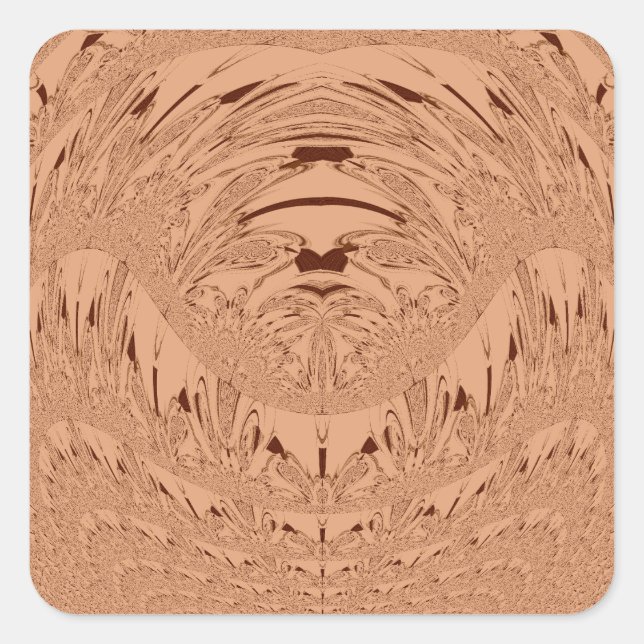 Beautiful Lovely African Lion head vector pattern  Square Sticker (Front)