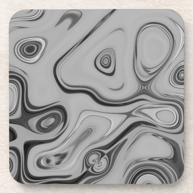  Beautiful Lovely Ash Gray Texture Color Art Print Coaster (Front)