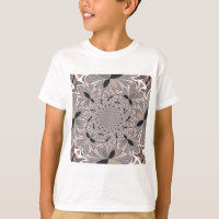 Beautiful lovely ash grey kaleidoscope seamless