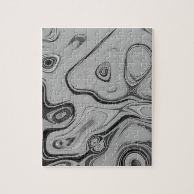  Beautiful Lovely Ash Grey Texture Colour Art Prin Jigsaw Puzzle (Vertical)