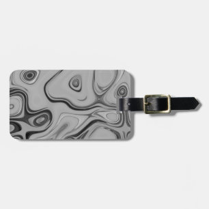 Beautiful Lovely Ash Grey Texture Colour Art Prin Luggage Tag