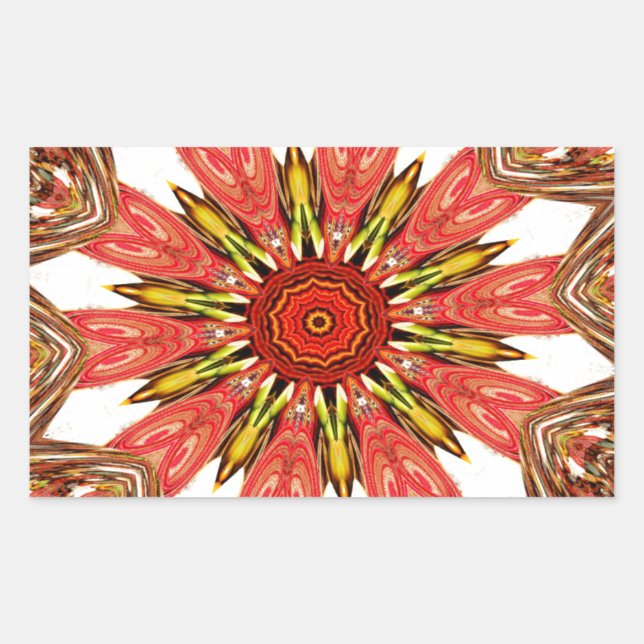 Beautiful Lovely Asian  traditional edgy pattern Sticker (Front)