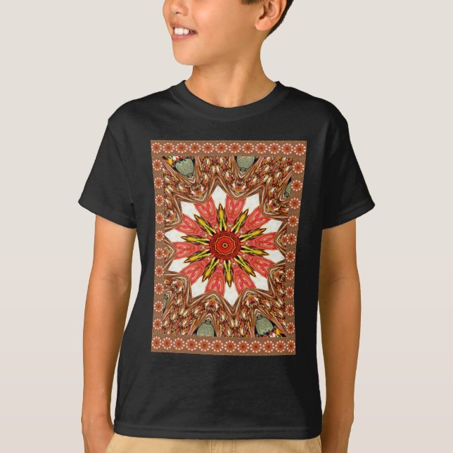 Beautiful Lovely Asian  traditional edgy pattern T-Shirt (Front)