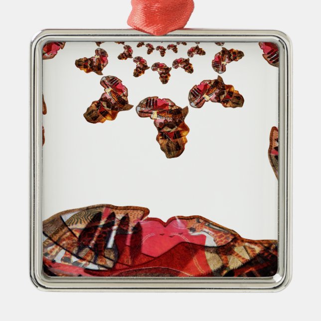 Beautiful Lovely Colours Metal Ornament (Front)