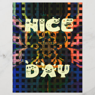 Beautiful Lovely Have a Nice Day Text Print vector