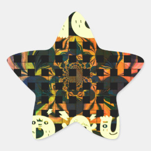 Beautiful Lovely Have a Nice Day Text Print vector Star Sticker