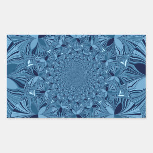 Beautiful Lovely Iridescent Blue Kaleidoscope Art  Sticker