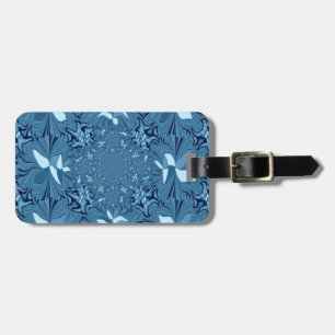 Beautiful Lovely Iridescent blue. pattern seamless Luggage Tag