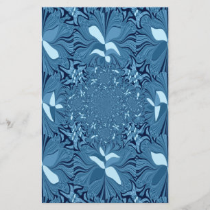 Beautiful Lovely Iridescent blue. pattern seamless Stationery