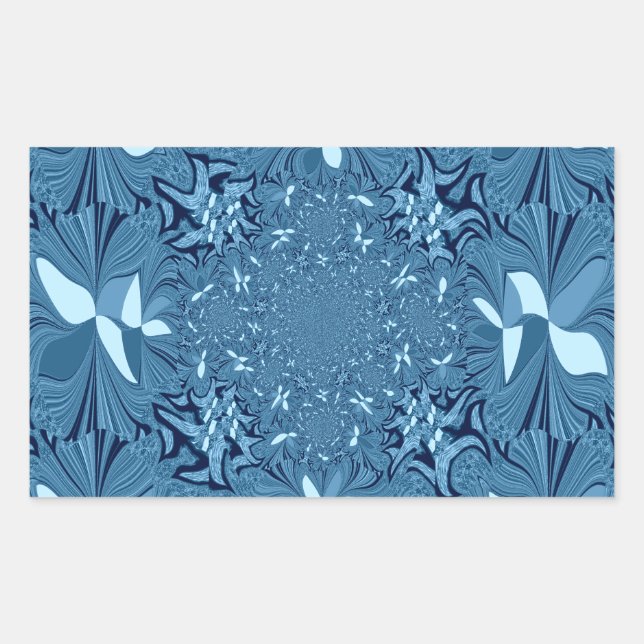 Beautiful Lovely Iridescent blue. pattern seamless Sticker (Front)