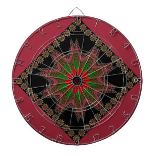 Beautiful Lovely Kenya Cultural Motif Geometrical Dartboard
