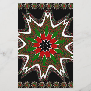 Beautiful Lovely Kenya Cultural Motif Geometrical Stationery