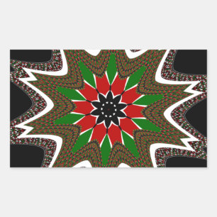 Beautiful Lovely Kenya Cultural Motif Geometrical  Sticker