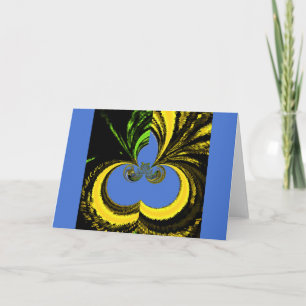 Beautiful Lovely South African Yellow and Blue Art Card