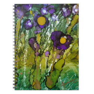 Beautiful Lovitude Journal "Purple and Gold Iris"