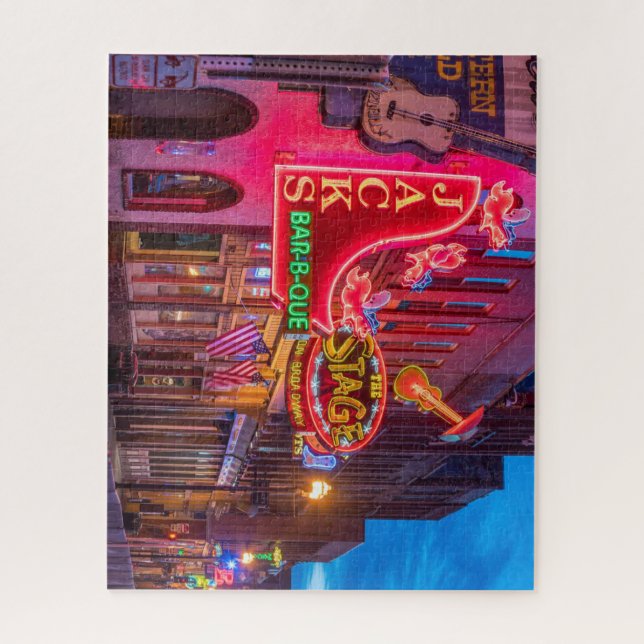 Beautiful Lower Downtown Nashville Tennessee Jigsaw Puzzle (Vertical)