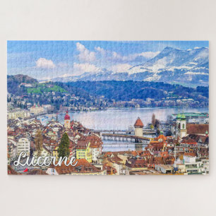 Beautiful Lucerne, Switzerland Jigsaw Puzzle