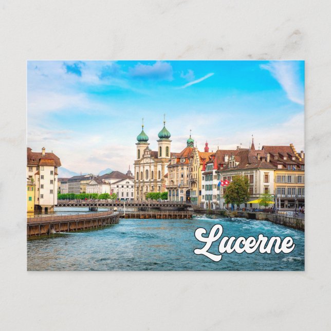 Beautiful Lucerne, Switzerland Postcard (Front)