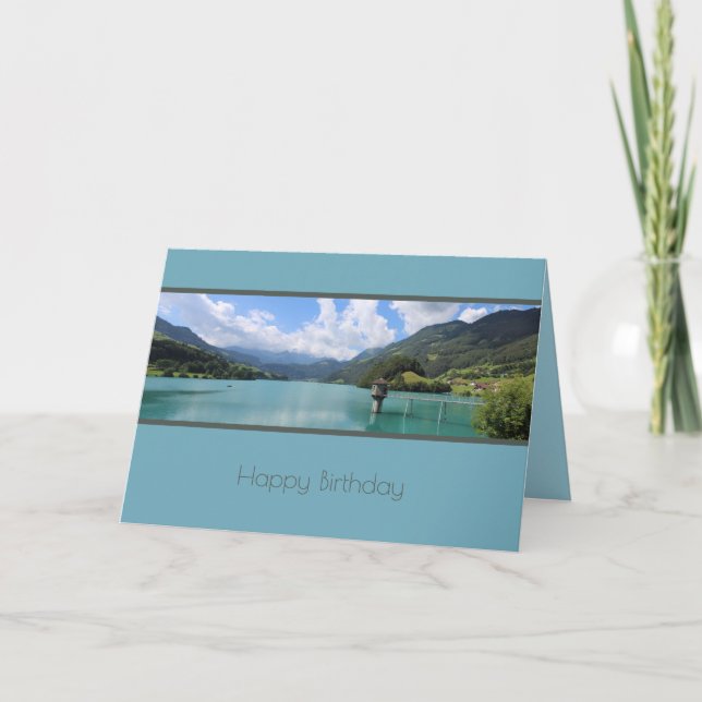 Beautiful Lungernersee, Oberwald, Switzerland Card (Front)