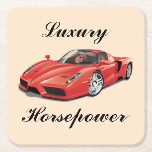 Beautiful Luxury Sports Car Coaster Set
