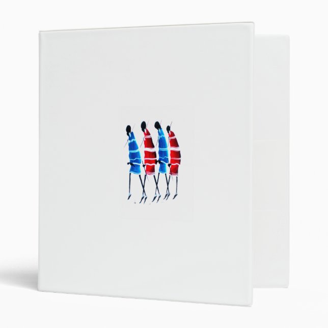 Beautiful Maasai Morans Avery Signature Binder (Front/Inside)