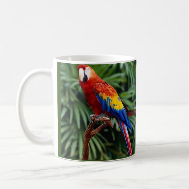 Beautiful Macaw Coffee Mug (Left)