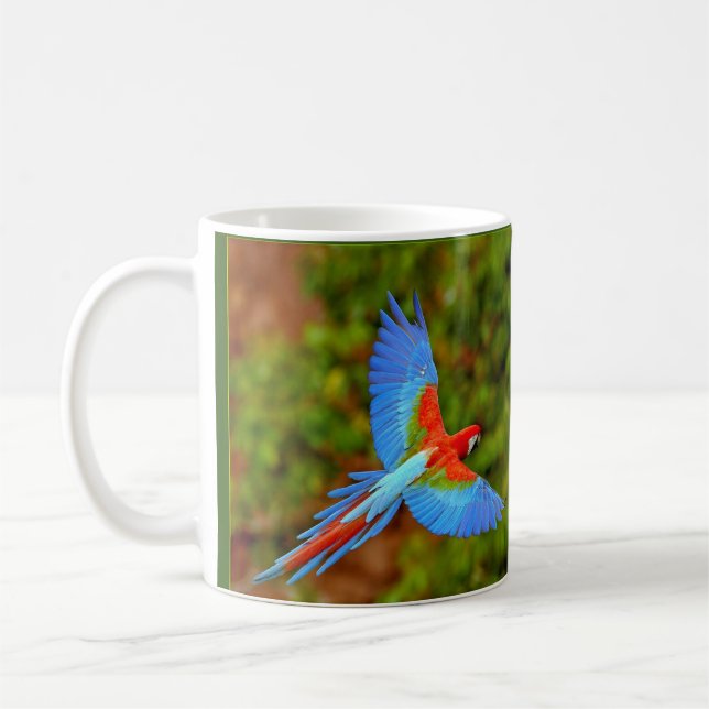 Beautiful Macaw Coffee Mug (Left)