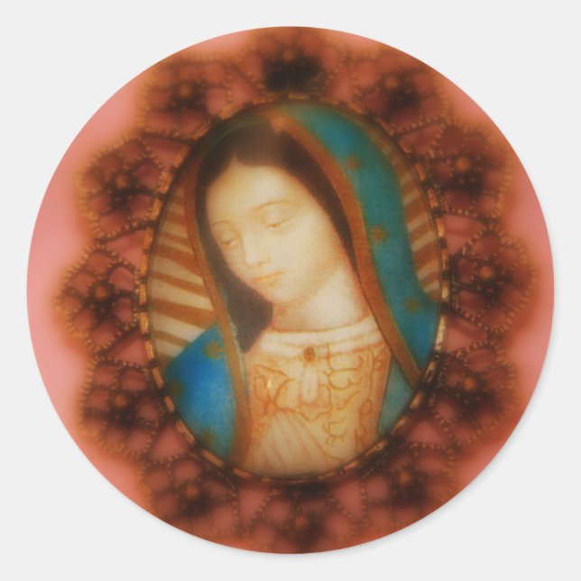 Beautiful Madonna Classic Round Sticker (Front)