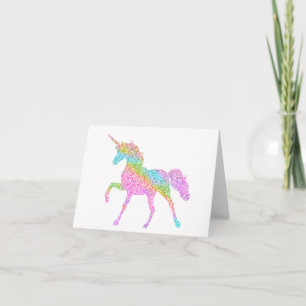 Beautiful Magical Unicorn Blank Card – Fantasy
