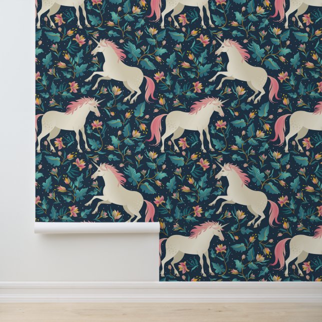 Beautiful Magical Unicorn Pattern Wallpaper (Application)