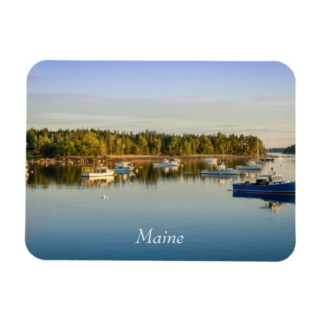 Beautiful Maine coast sunset Magnet (Horizontal)