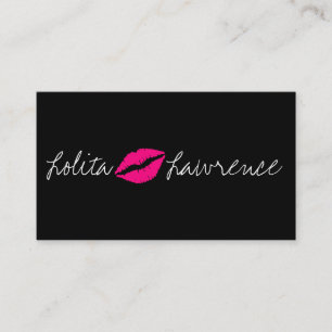 Beautiful MakeUp Artist Cosmetology Salon Business Card