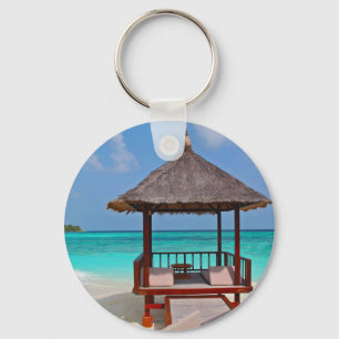 Beautiful Maldives Islands Keychain