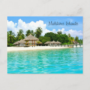 Beautiful Maldives Islands Postcard