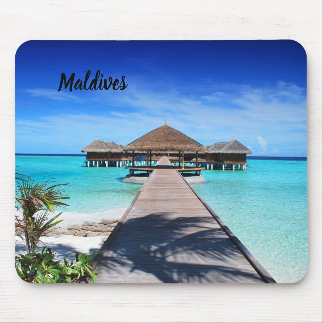 Beautiful Maldives Mouse Pad (Front)