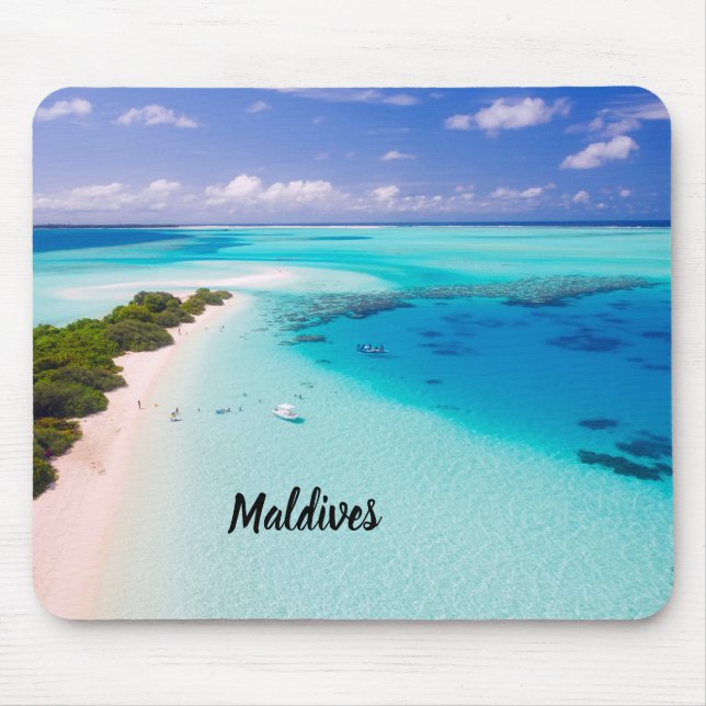 Beautiful Maldives Mouse Pad (Front)