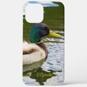 Beautiful Male Mallard Duck Personalized iPhone 12 Pro Max Case