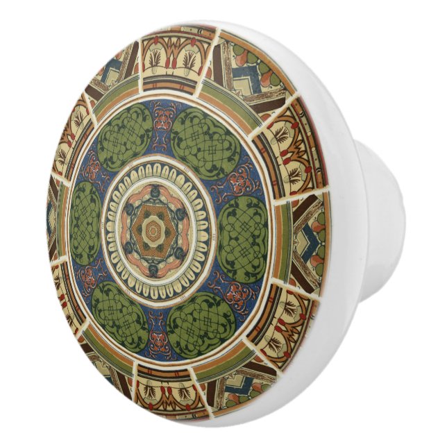 Beautiful Mandala Ceramic Knob (Right)