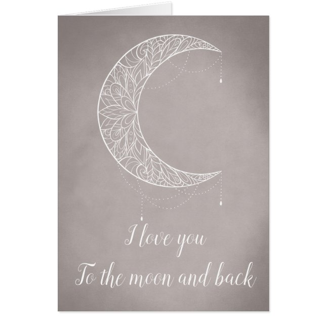 Beautiful Mandala Crescent Moon Design Pattern (Front)