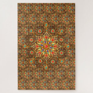 Beautiful Mandala Flower Art Jigsaw Puzzle