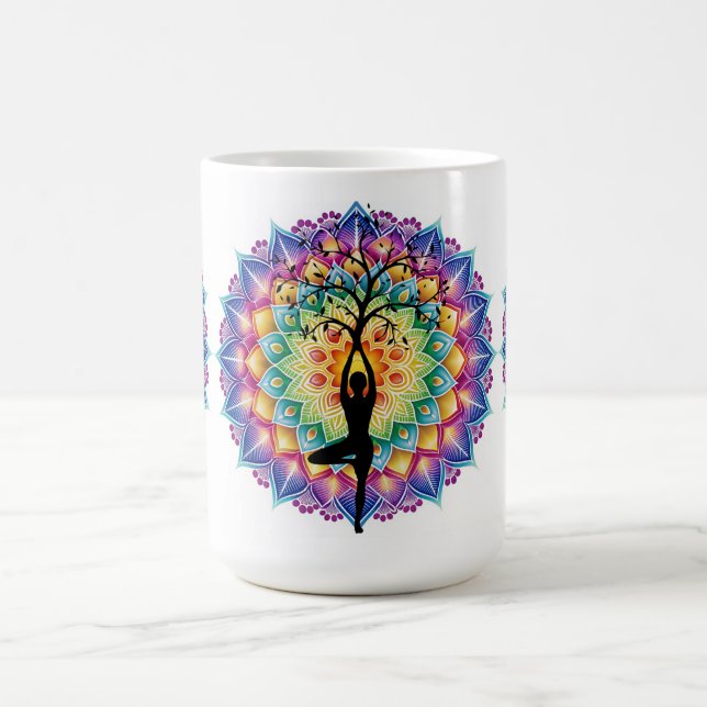 Beautiful Mandala Yogo and Meditation Mug (Center)